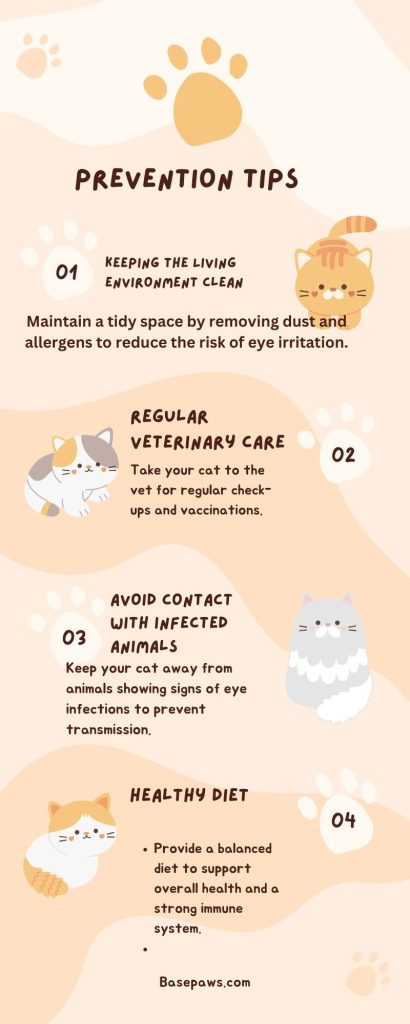 prevention tips for cat eye infections